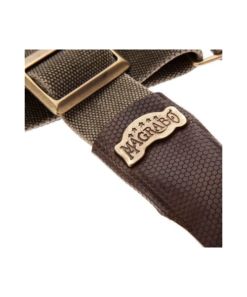 MAGRABO' Stripe SC Cotton Washed Olive green 5 cm