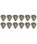 Fender Premium Celluloid 351 Shape 12 plettri 12-Pack Abalone Heavy