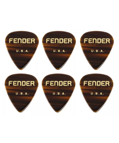 Fender Chugg 351 Picks Plettri, 6-pack