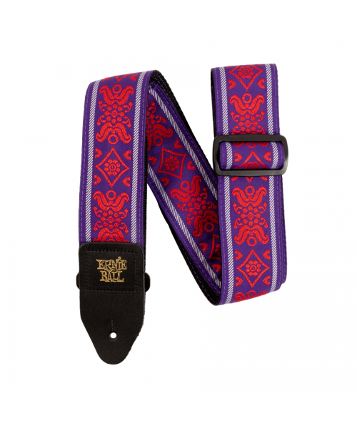 ERNIE BALL 5330 ROYAL FLUSH RED JACQUARD STRAP