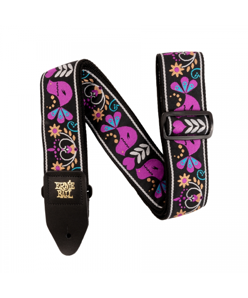 ERNIE BALL 5331 PURPLE BIRD LUPIN JACQUARD STRAP