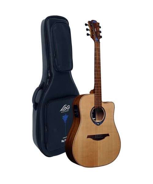 LAG HYVIBE 10 THV10DCE-LB CHITARRA ACUSTICA SMART DREADNOUGHT CUTAWAY