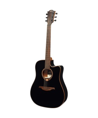 LAG T118dce-BLK Acoustic guitar DreadNought Cutaway EQ Black