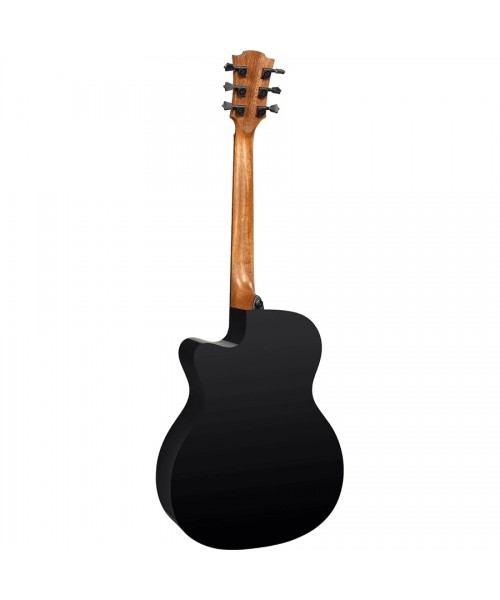 LAG T118ace-BLK Auditorium Acoustics Guitar CUTAWAY EQ BLACK