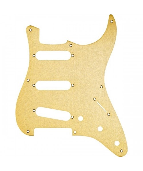 FENDER FENDER PARTS PICKGUARD STRATOCASTER S/S/S 8-HOLE MOUNT GOLD 0992143000