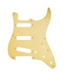 FENDER FENDER PARTS PICKGUARD STRATOCASTER S/S/S 8-HOLE MOUNT GOLD 0992143000