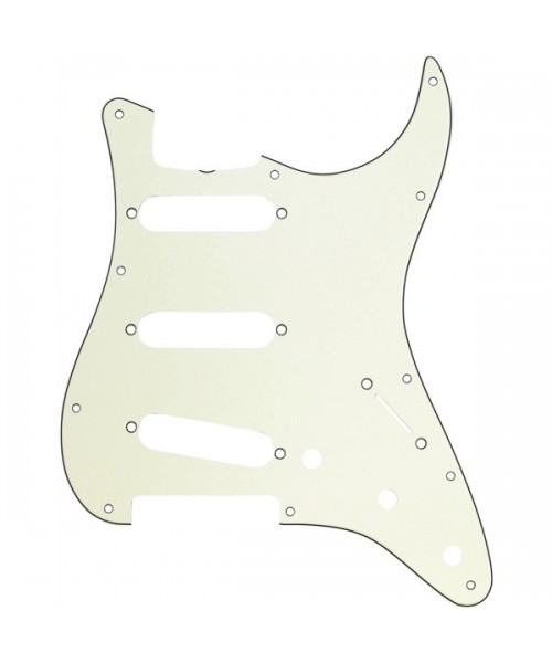 FENDER FENDER PARTS PICKGUARD STRATOCASTER S/S/S 11-HOLE VINTAGE MOUNT MINT GREEN, 3-PLY 0991343000