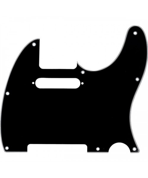 FENDER FENDER PARTS PICKGUARD TELECASTER 8-HOLE MOUNT BLACK, 3-PLY 0991356000