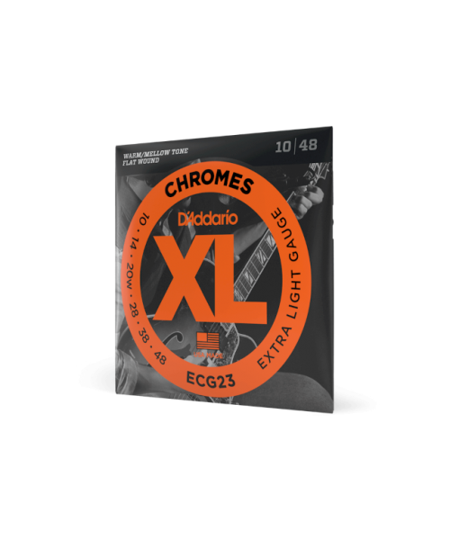 D'Addario ecg23 chromes extra light 