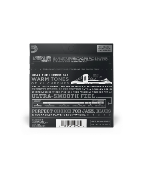 D'Addario ECG21 Chromes Jazz Light 