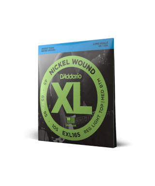 D'Addario EXL165 Custom Light - Set di Corde per Basso Elettrico