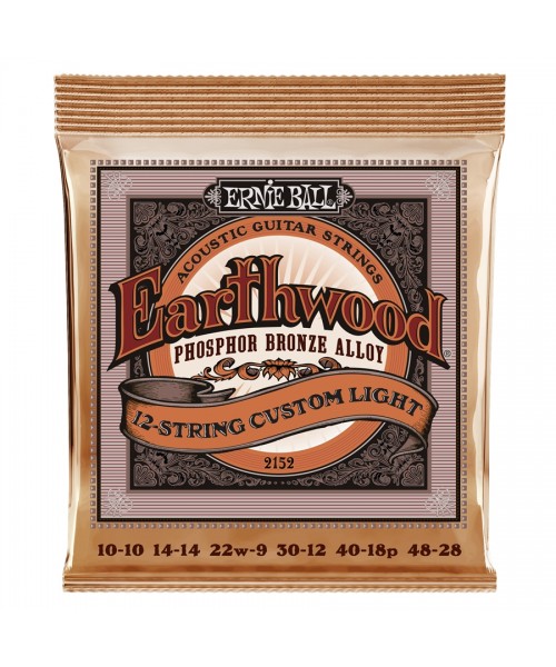 ERNIE BALL 2152 EARTHWOOD 12-STRING CUSTOM LIGHT PHOSPHORE BRONZE