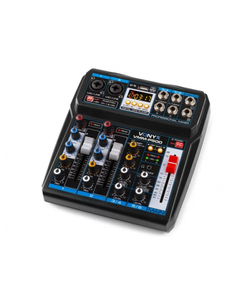 vonyx vmm-p500 4music mixer 4ch/bt/mp3/us