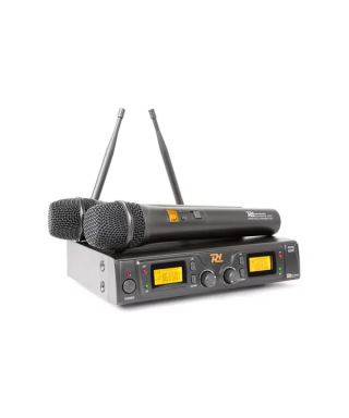 power dynamics pd782 wirel.micro uhf 2x8ch 2 micro
