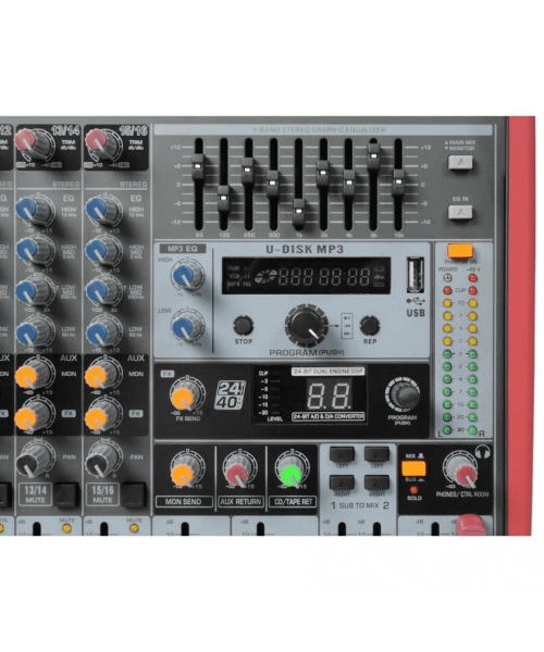 Power Dynamics PDM-S1203 Stage Mixer 12CH DSP / MP3