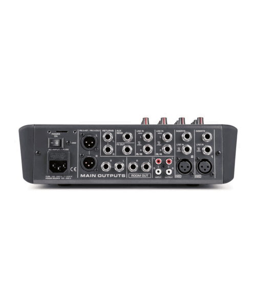 power dynamics pdm-s604 stage mixer 6ch dsp/mp3