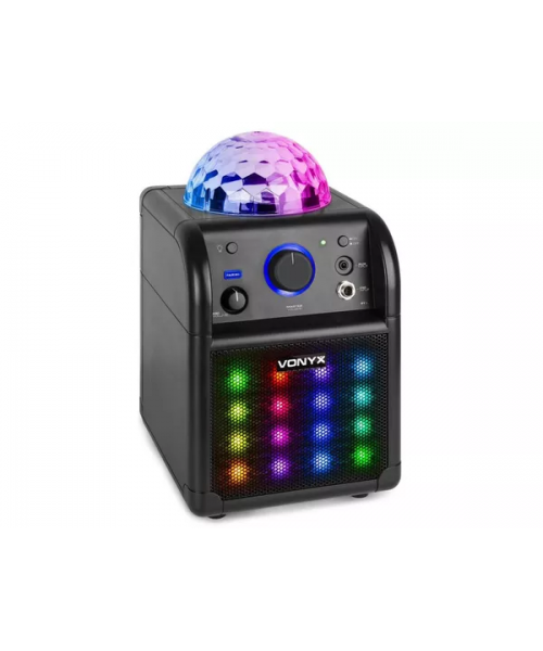 vonyx sbs50b-plus karaoke sp mic led bt