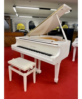 PIANOFORTE A MEZZA CODA CARL STEINBERG MOD. GP160 BIANCO LUCIDO