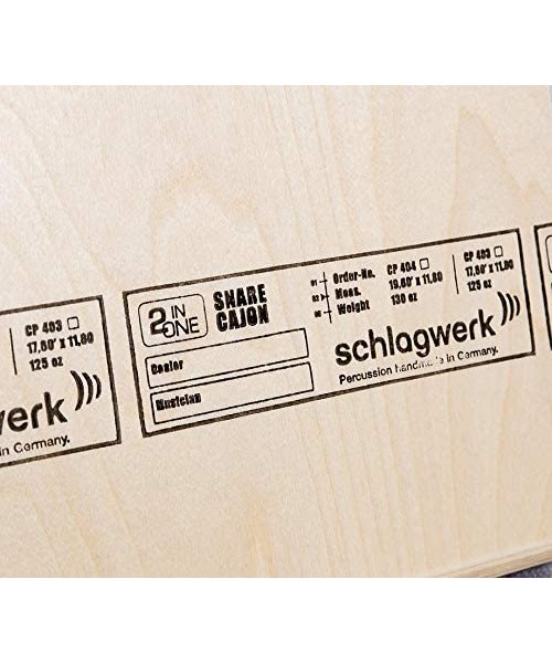 Schlagwerk CP404 BLK - 2inOne Snare Cajon Black Edition - Large