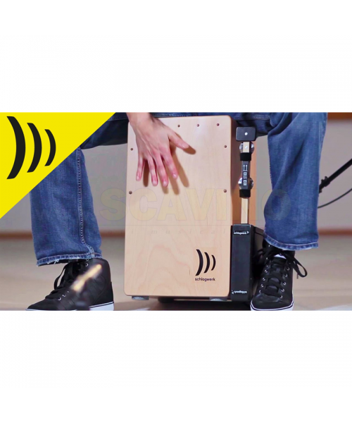 Schlagwerk HECK75 - Heck Stick - jingle stick c/piastra di montaggio per cajon