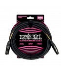 Ernie Ball 6388 Black PVC Microphone Cable 6 m