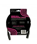Ernie Ball 6390 black braided microphone cable 1, 5 m
