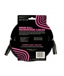 Ernie Ball 6392 Black Braided Microphone Cable 6 m
