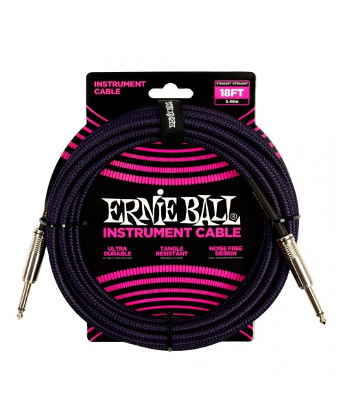 Ernie ball 6395 braided straight straight 5.5m