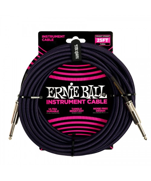 Ernie ball 6397 braided straight straight 7.6m