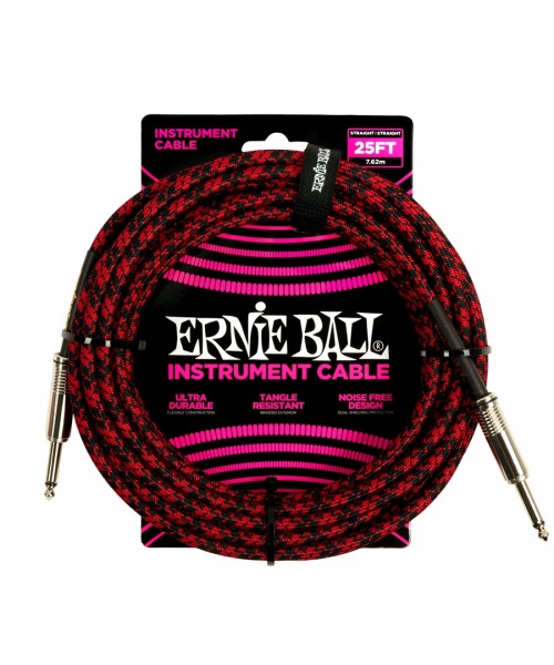 Ernie ball 6398 braided straight straight 7.6m