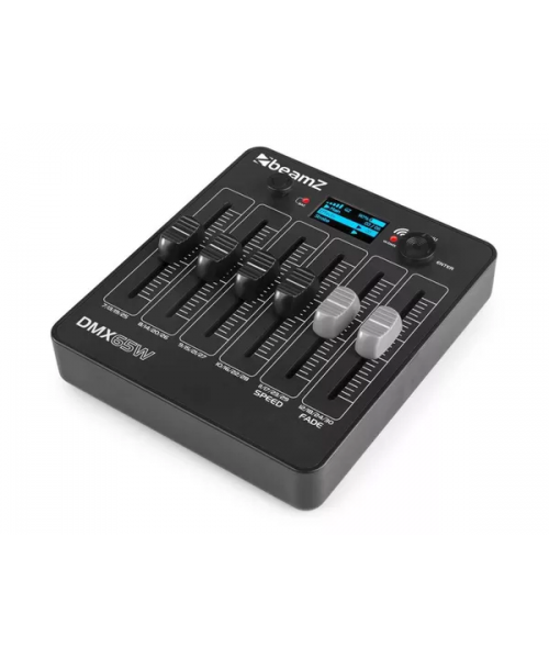 Beamz dmx65w dmx batt. controller 6 fader