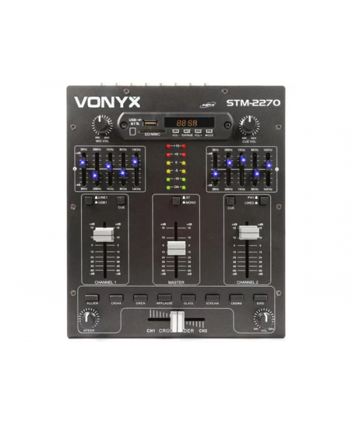 vonyx stm-2270 mixer 4ch/eff/mp3/bt