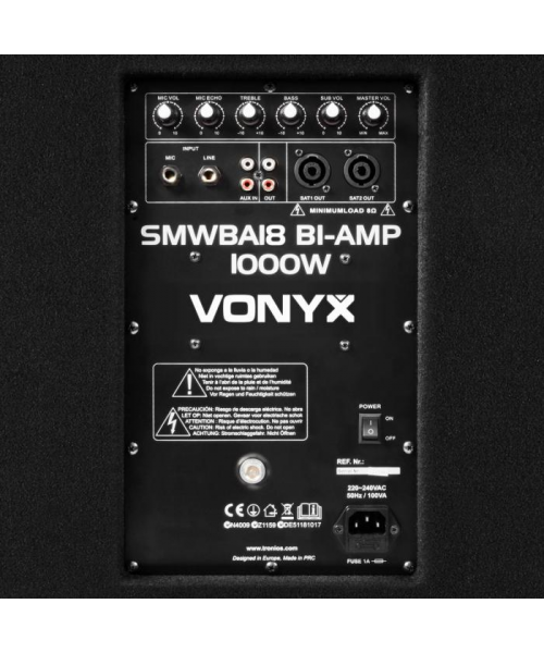 VONYX SMWBA18 BI-Amp 18inch / 1000W