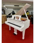 PIANOFORTE A MEZZA CODA SCHULZE POLLMANN MOD. SU148H BIANCO LUCIDO