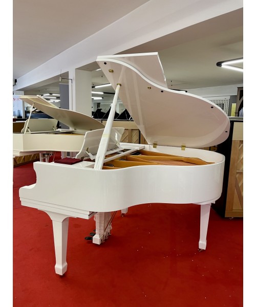 PIANOFORTE A MEZZA CODA SCHULZE POLLMANN MOD. SU148H BIANCO LUCIDO