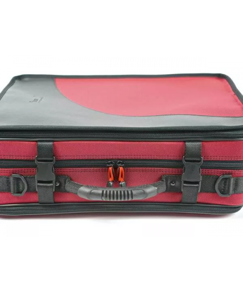 BAM 3028SH CUSTODIA TREKKING" PER  2 CLARINETTI (SIB LA)  - RED"