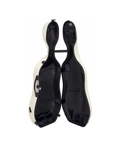 BAM Sup1005XLNW HIGHTECH CASE "Supreme Ice in polycarbonate for cello - White - Black Version "