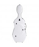 BAM SUP1005XLWN CUSTODIA HIGHTECH" SUPREME ICE IN POLICARBONATO PER VIOLONCELLO - WHITE - BLACK VERSION"