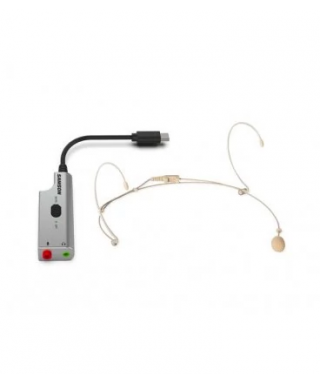 SAMSON DEU1 - BUNDLE MICROFONO HEADSET E ADATTATORE AUDIO USB (DE5 + UP1)