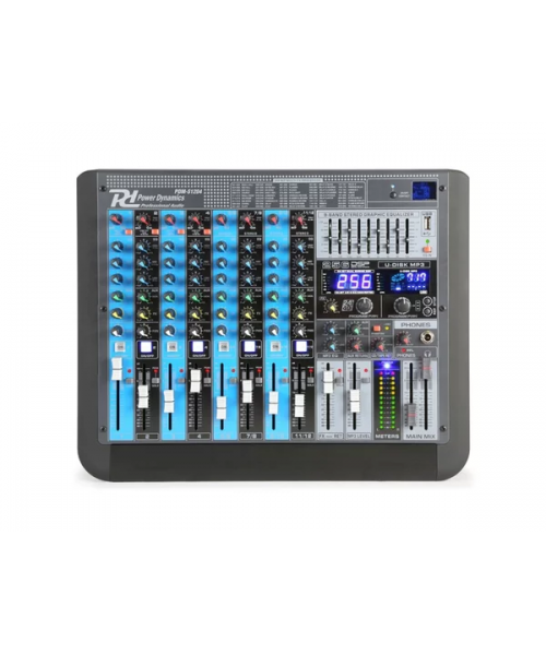 power dynamics pdm-s1204 stage mixer 12ch dsp/mp3