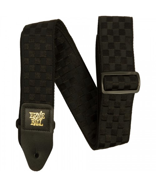 ERNIE BALL 5341 BLACK CHECKERS JACQUARD STRAP