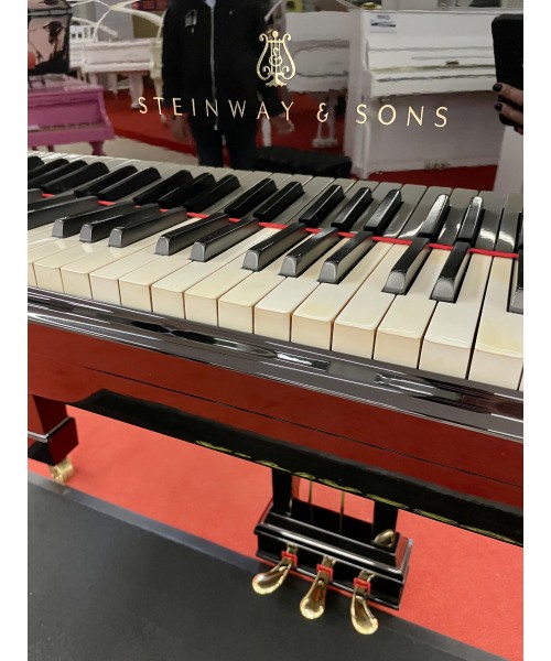PIANOFORTE MEZZA CODA STEINWAY & SONS MOD. O NERO LUCIDO