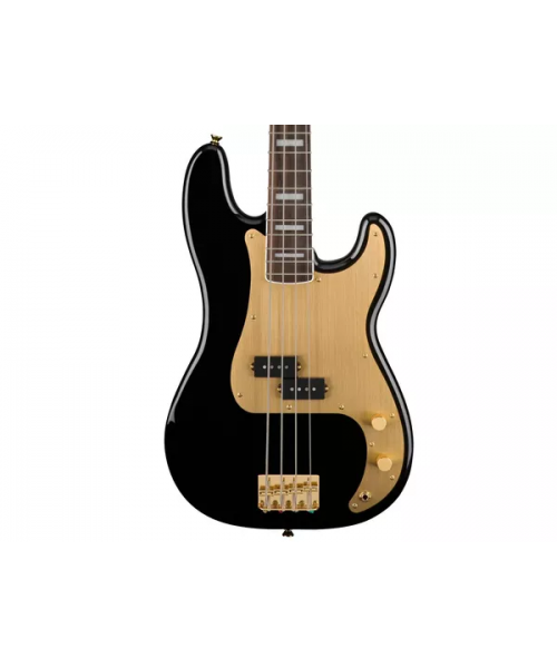 FENDER SQUIER 40TH PRECISION BASS LRL GOLD EDITION BLACK