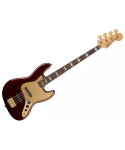 FENDER SQUIER 40th Jazz Bass Lrl Gold Edition Ruby Red Metallic
