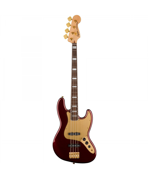 FENDER SQUIER 40th Jazz Bass Lrl Gold Edition Ruby Red Metallic