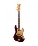 FENDER SQUIER 40th Jazz Bass Lrl Gold Edition Ruby Red Metallic