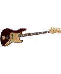 FENDER SQUIER 40th Jazz Bass Lrl Gold Edition Ruby Red Metallic