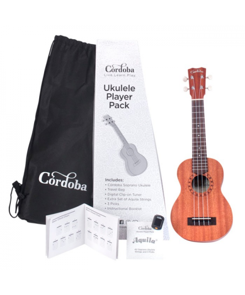 CORDOBA UKULELE PLAYER PACK SOPRANO