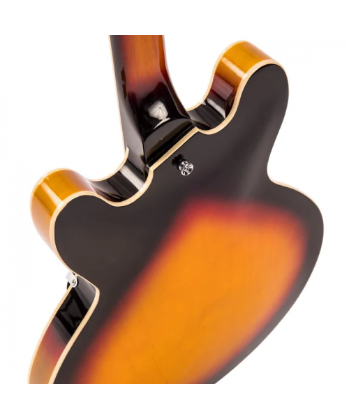 VINTAGE VSA500P REISSUED SEMI ACOUSTIC VINTAGE SUNBURST