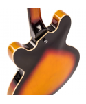 VINTAGE VSA500P REISSUED SEMI ACOUSTIC VINTAGE SUNBURST